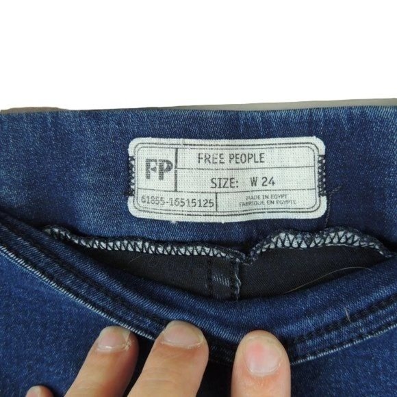 Free People Pull on Jeggings womens size 24 raw hem - Picture 4 of 4